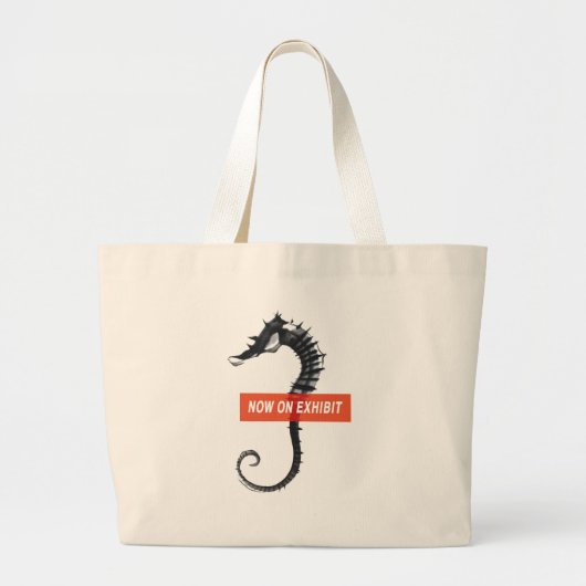 Grand Tote Bag Cheval de mer SUMI-e Fourre-tout (Devant)