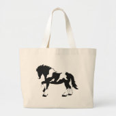 Grand Tote Bag Cheval de trait repéré (Devant)