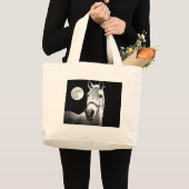 Grand Tote Bag Cheval et Lune (Devant (produit))