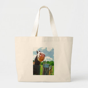 Grand Tote Bag Cheval souriant