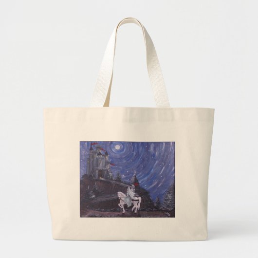 GRAND TOTE BAG CHEVALIER ÉCLAIRÉ PAR LA LUNE (Devant)