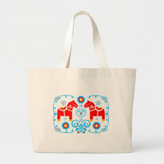 Grand Tote Bag Chevaux rouges de Dala