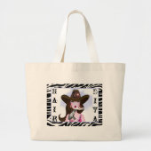 Grand Tote Bag Cheveux+Styliste "DIVA" (Devant)