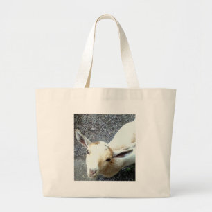 Grand Tote Bag Chèvre de bébé - Zoo Animaux Design