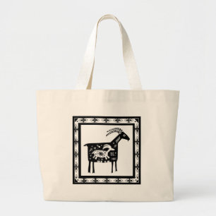 Grand Tote Bag Chèvre Maman du Sud-Ouest avec bébé