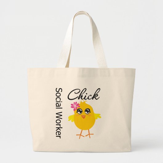 Grand Tote Bag Chick de travailleur social (Devant)