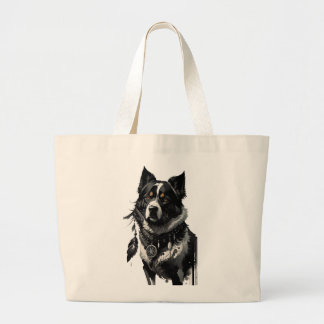 Grand Tote Bag chien, attrapeur de rêves, amulet, talisman,