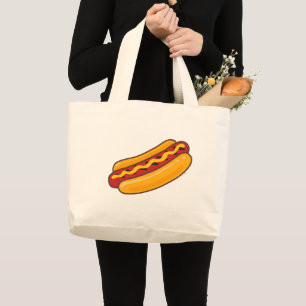Grand Tote Bag Chien Chaud Grillé