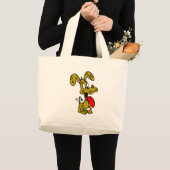 Grand Tote Bag Chien idiot (Devant (produit))