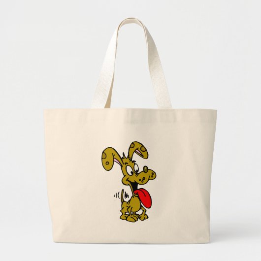 Grand Tote Bag Chien idiot (Devant)