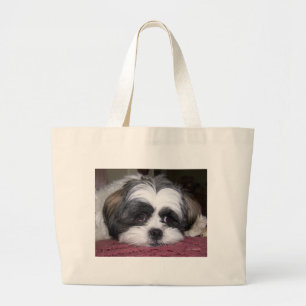 Grand Tote Bag Chien mignon de Shih Tzu
