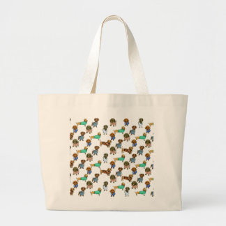 Grand Tote Bag Chiens de saucisse/teckels avec des pullovers