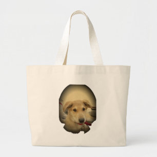 Grand Tote Bag Chiens mignons et Chiens de marionnettes Mans deux