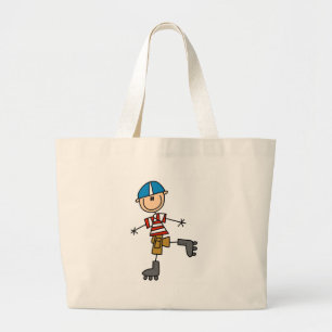 Grand Tote Bag Chiffre patinage de bâton de rouleau
