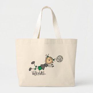 Grand Tote Bag Chiffre T-shirts et cadeaux de bâton de volleyball