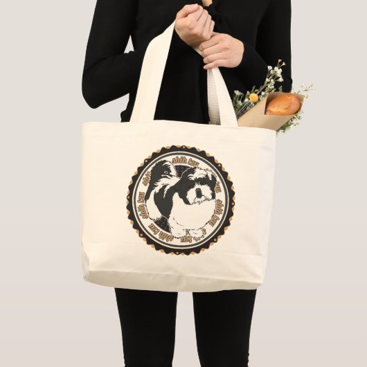 Grand Tote Bag Chih Tzu Chien se reproduit (Devant (produit))