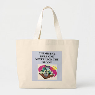 Grand Tote Bag chimie : ne léchez jamais la cuillère
