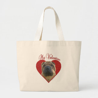 Grand Tote Bag Chinois Shar-Pei Valentine