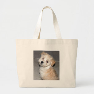 Grand Tote Bag Chiot de Havanese