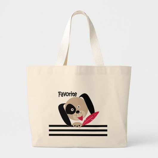 Grand Tote Bag Chiots préférés (Devant)