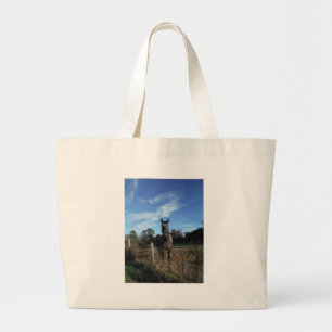Grand Tote Bag Chocolat au lait Cheval Brown en bleu