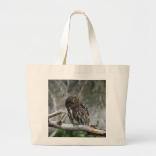 Grand Tote Bag Chouette pygmée du Nord