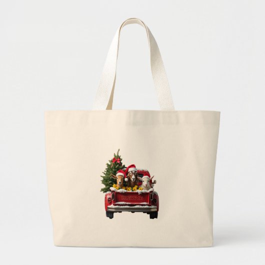 Grand Tote Bag Christmas Farm (Devant)