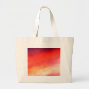 Grand Tote Bag Ciel Rouge La Nuit