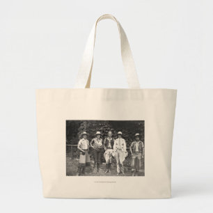 Grand Tote Bag Cinq femmes au ranch de type