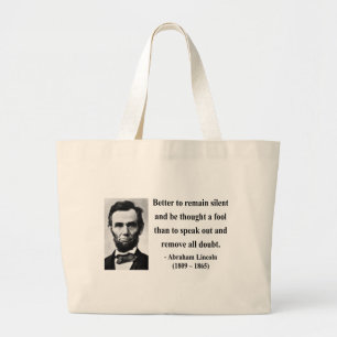 Grand Tote Bag Citation 15b d'Abraham Lincoln