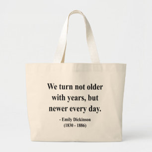 Grand Tote Bag Citation 4a d'Emily Dickinson