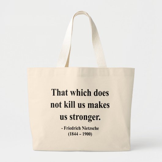 Grand Tote Bag Citation 5a de Nietzsche (Devant)