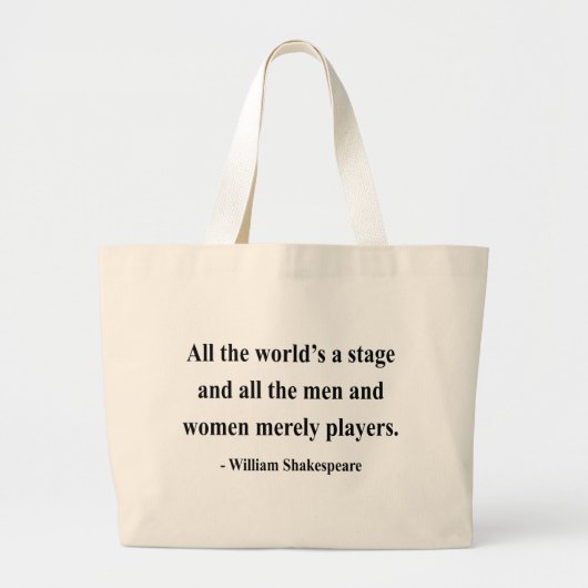 Grand Tote Bag Citation 5a de Shakespeare (Devant)
