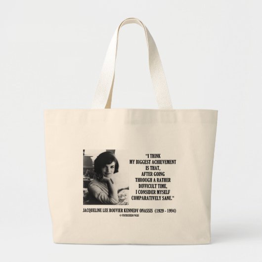 Grand Tote Bag Citation comparativement raisonnable de Jacqueline (Devant)