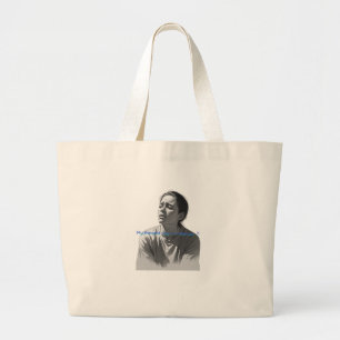 Grand Tote Bag Citation de thérapie drôle - Mon thérapeute dit qu