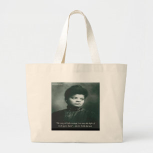 Grand Tote Bag Citation d'Ida B Wells & Vérité
