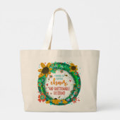 Grand Tote Bag Citation Drôle Chaos Café Style tendance (Dos)