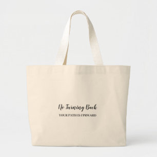 Grand Tote Bag Citation Inspirante Moderne Ne Regardez Pas En Arr