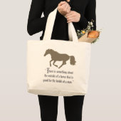 Grand Tote Bag Citation Silhouette du cheval (Devant (produit))