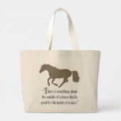 Grand Tote Bag Citation Silhouette du cheval (Dos)
