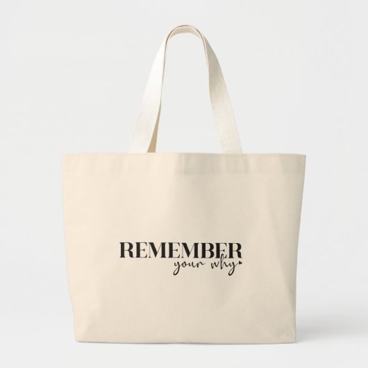 Grand Tote Bag Citations d'inspiration Boho (Devant)