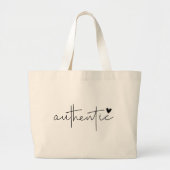 Grand Tote Bag Citations d'inspiration Boho (Devant)