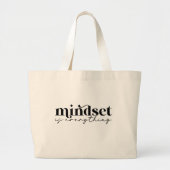 Grand Tote Bag Citations d'inspiration Boho (Devant)