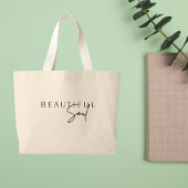 Grand Tote Bag Citations d'inspiration Boho