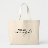 Grand Tote Bag Citations d'inspiration Boho (Devant)
