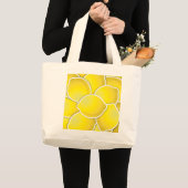 Grand Tote Bag Citron funky (Devant (produit))