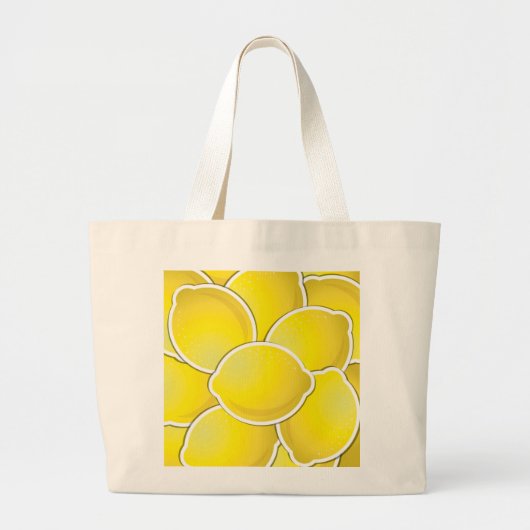 Grand Tote Bag Citron funky (Devant)