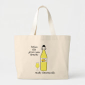 Grand Tote Bag Citrons en Limoncello (Devant)
