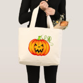 Grand Tote Bag Citrouille (Devant (produit))