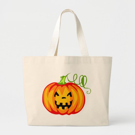 Grand Tote Bag Citrouille (Devant)